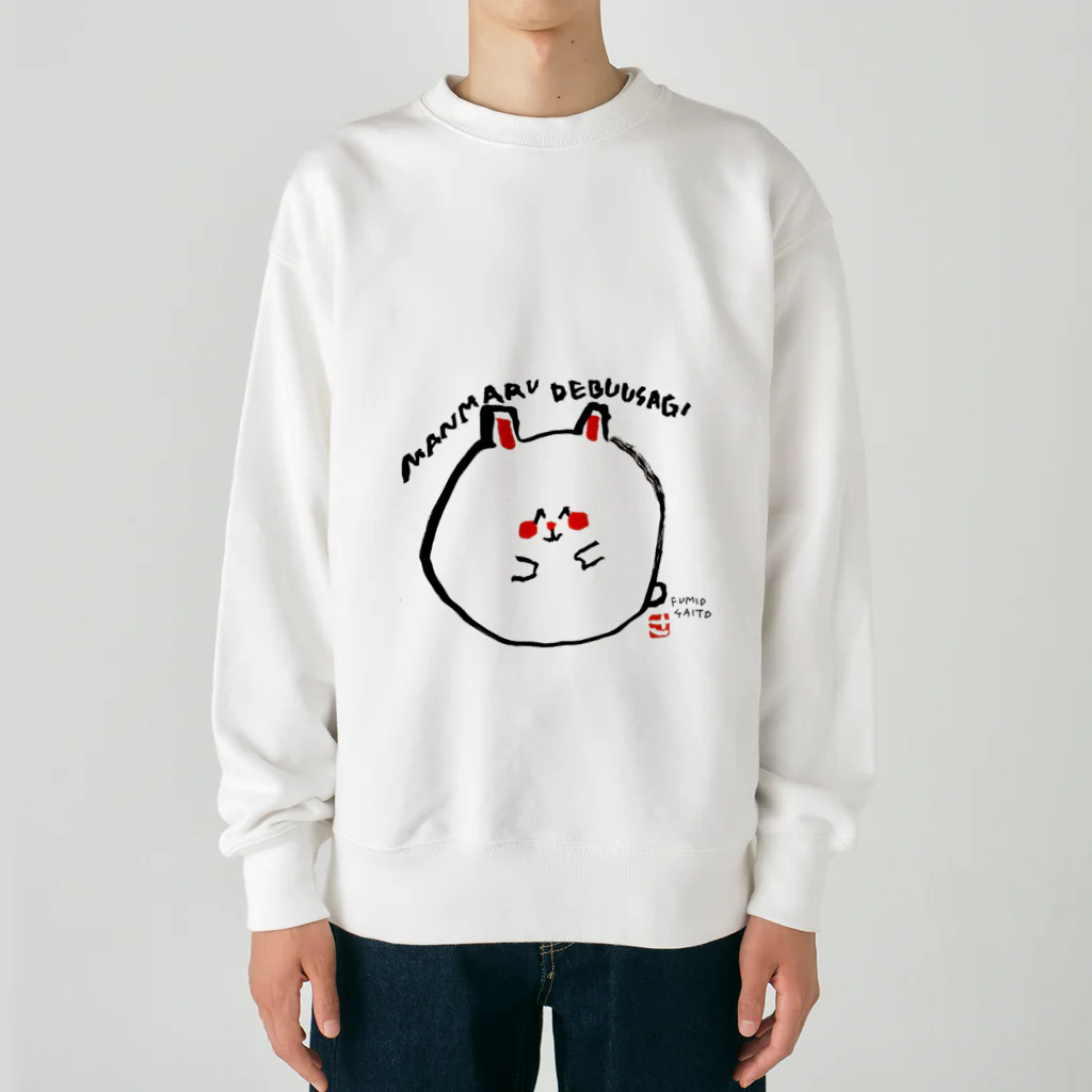 KumasanTOKYOのデブUSAGI Heavyweight Crew Neck Sweatshirt