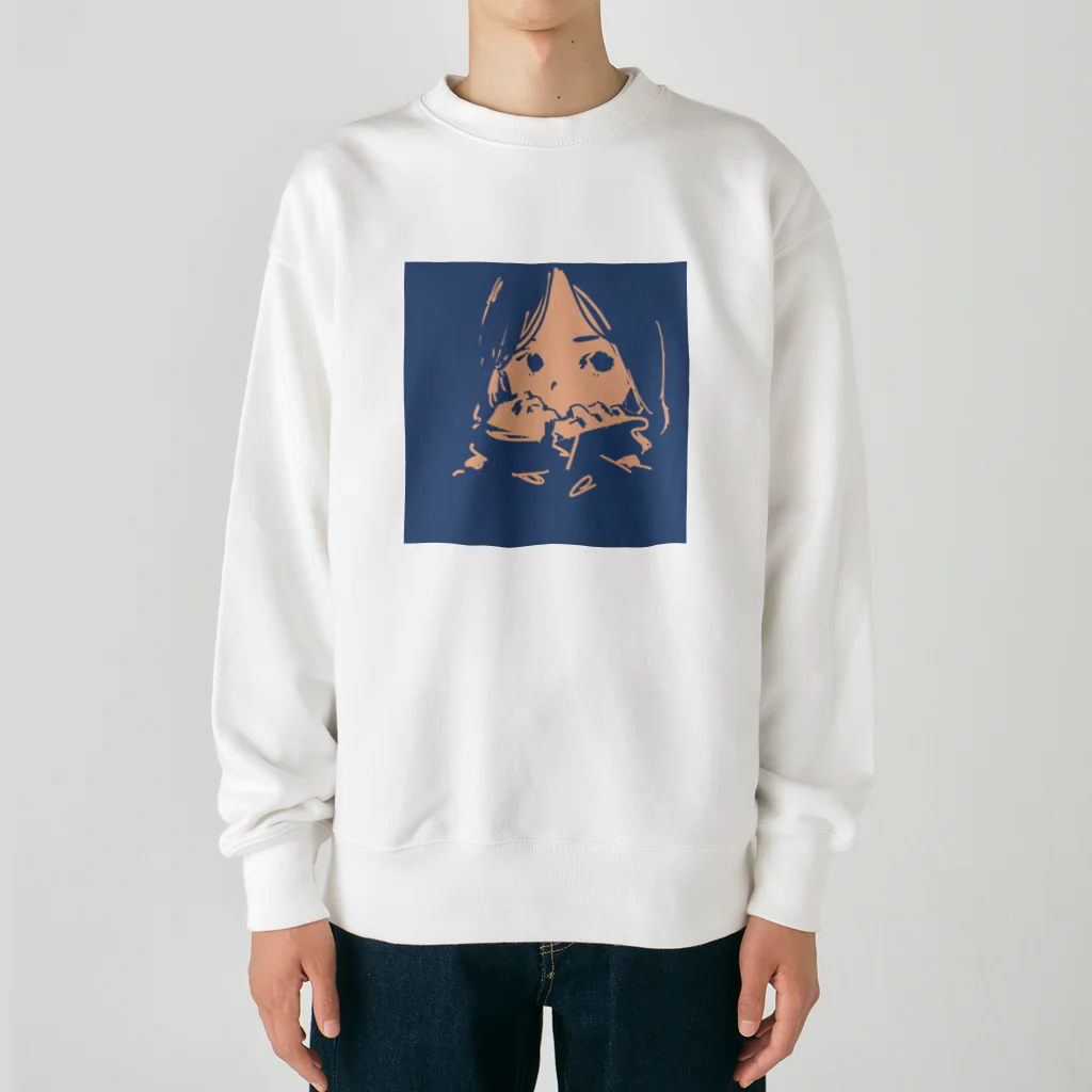 わたあめ食堂の毛玉ちゃん Heavyweight Crew Neck Sweatshirt