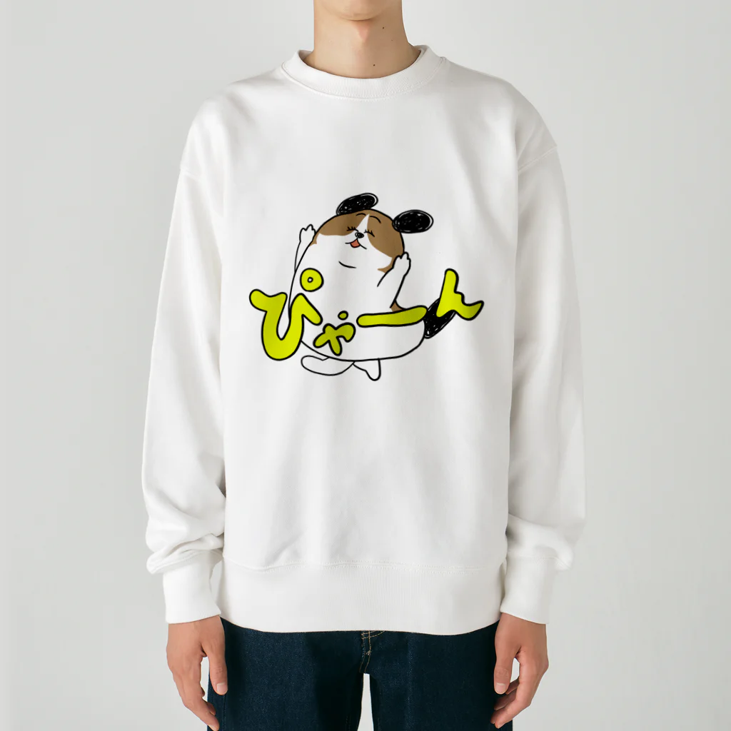 マツバラのもじゃまるぴゃーん Heavyweight Crew Neck Sweatshirt