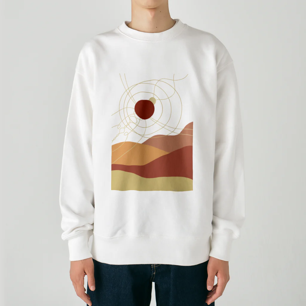 TOKOROの夕日 Heavyweight Crew Neck Sweatshirt