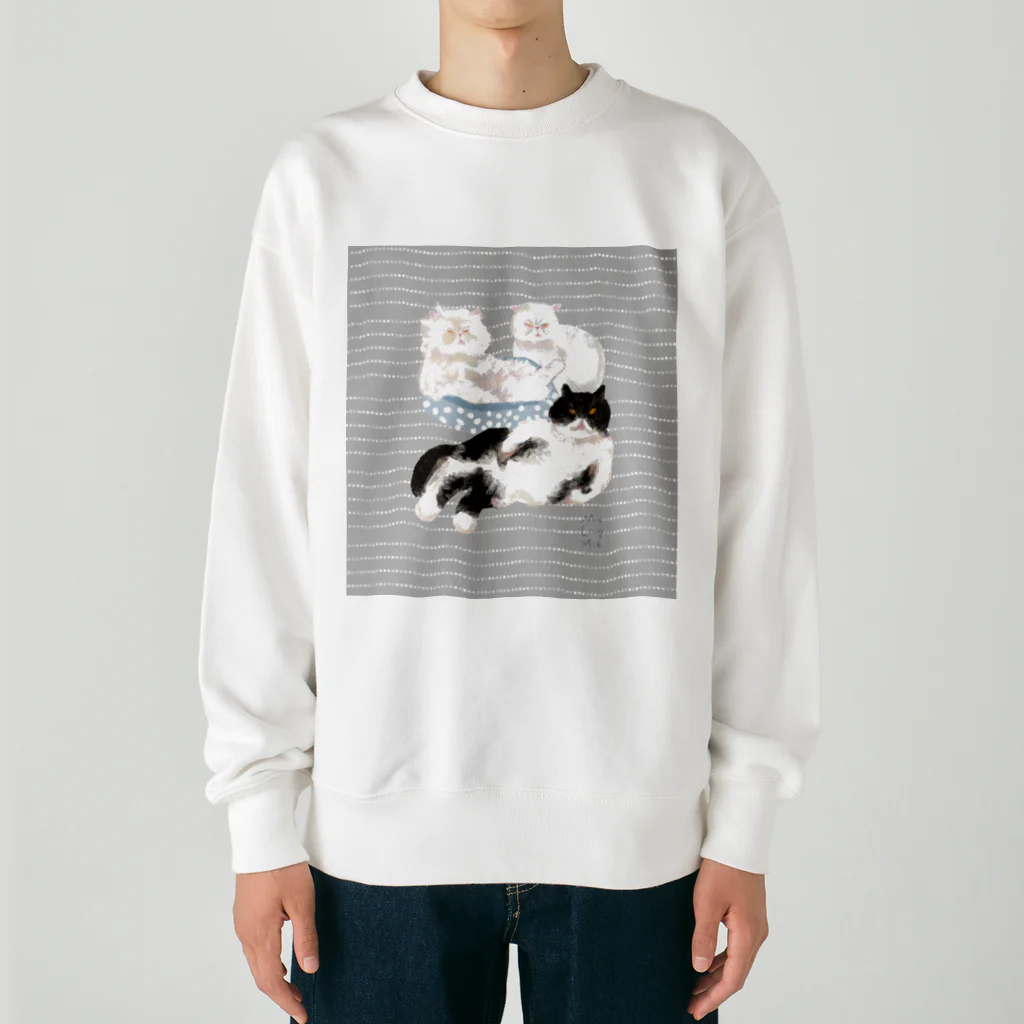 マルティ部屋のむぅるぅみぃ縞入り Heavyweight Crew Neck Sweatshirt