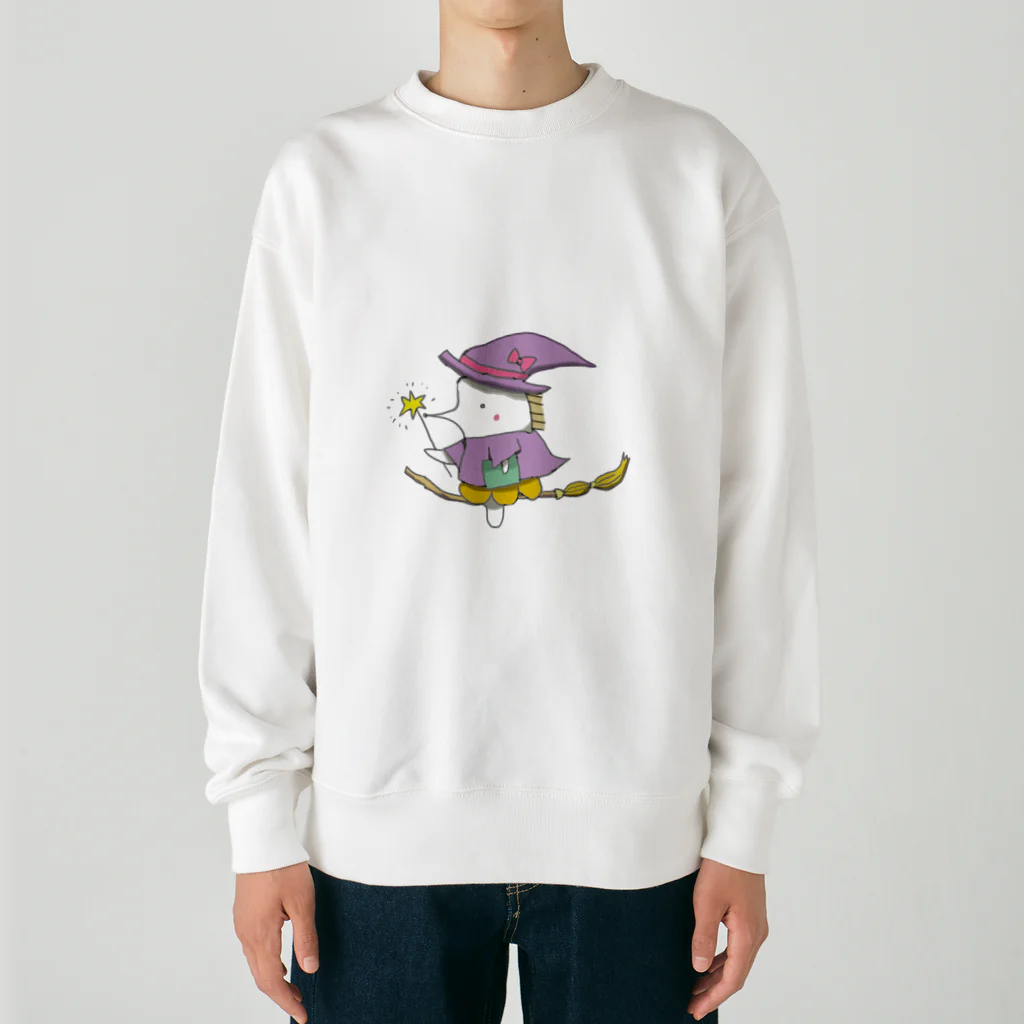 usagi-cuteの魔女のはりっちょ Heavyweight Crew Neck Sweatshirt