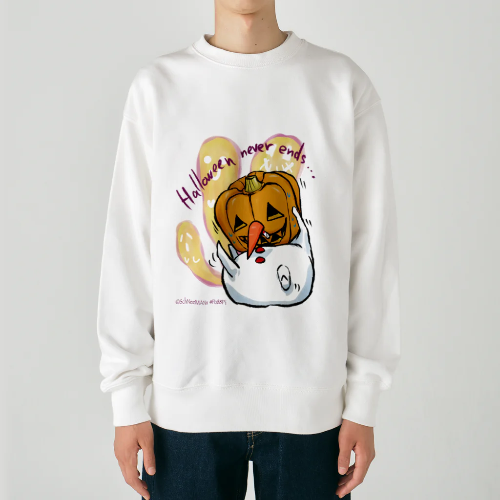 Le souffle blanc@SUZURIのしゅねまんハロウィンコスプレ ジャック・オーランタン Heavyweight Crew Neck Sweatshirt