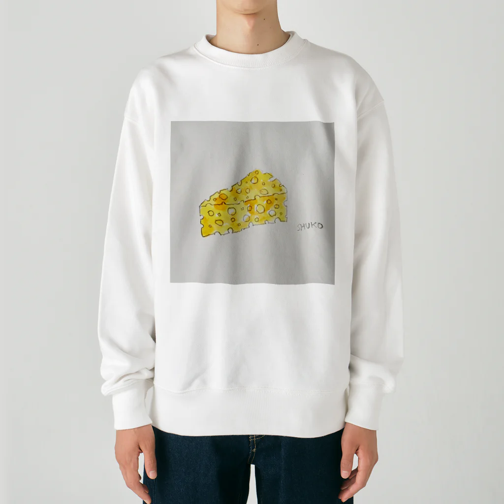 illustratorSHUKOのチーズ Heavyweight Crew Neck Sweatshirt