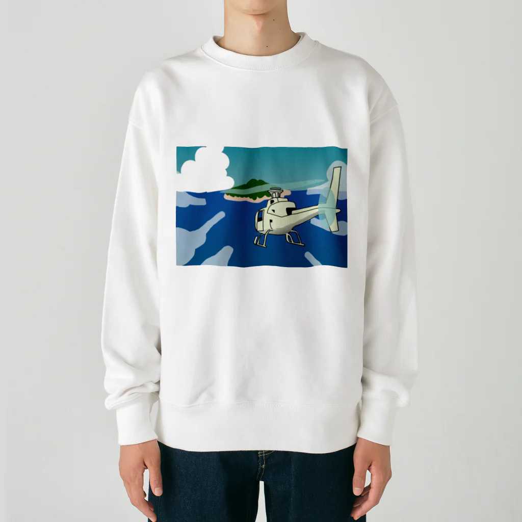 BurstPanda ShopのK.T.Y. ヘリコプター Heavyweight Crew Neck Sweatshirt