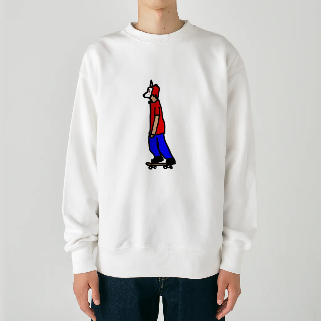 しやあめショップのしやあめスケボー Heavyweight Crew Neck Sweatshirt