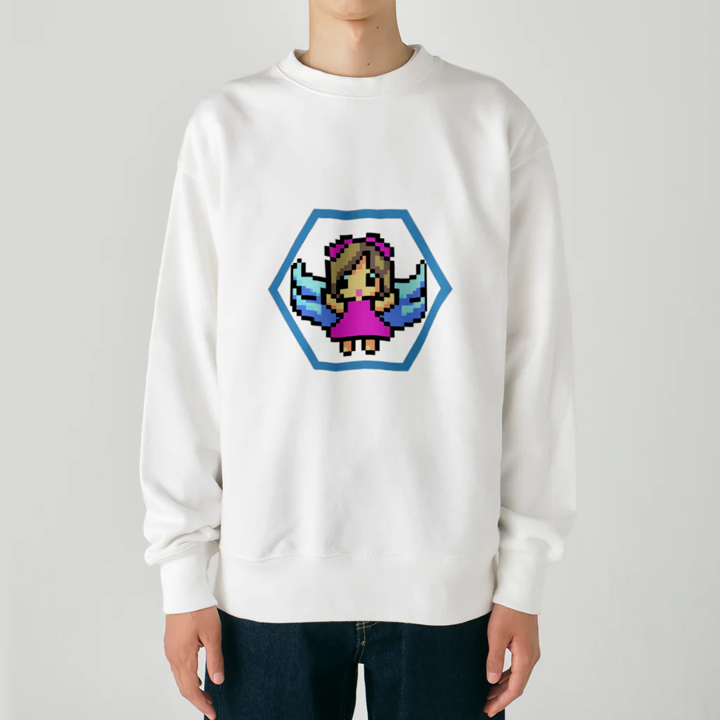 harusaku2131の地球の未来が心配な天使ちゃん Heavyweight Crew Neck Sweatshirt