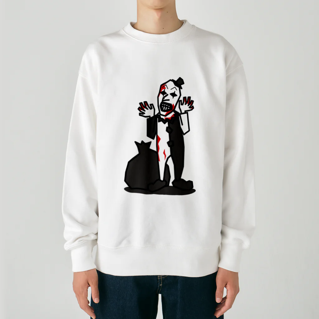 マルベリーデザインのコワかわピエロ Heavyweight Crew Neck Sweatshirt