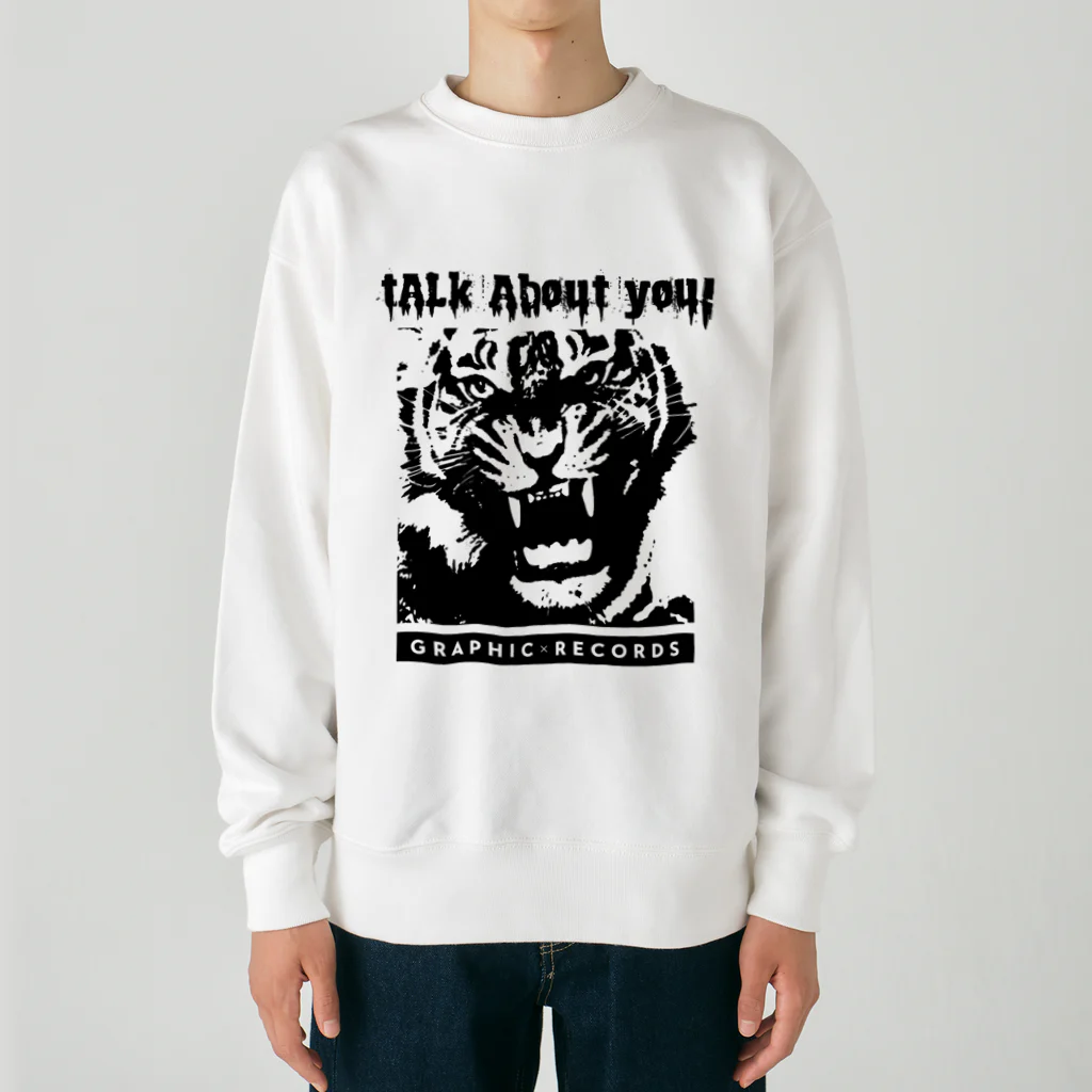 GRAPHIC × RECORDSのTalk about YOU!　ヘビーウェイトTシャツ Heavyweight Crew Neck Sweatshirt