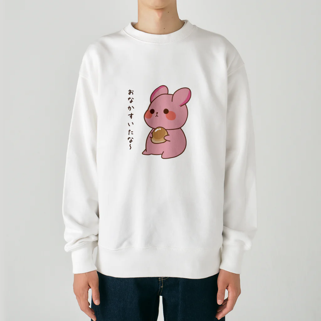 ゆめうさぎShopの腹ペコいちごちゃん Heavyweight Crew Neck Sweatshirt