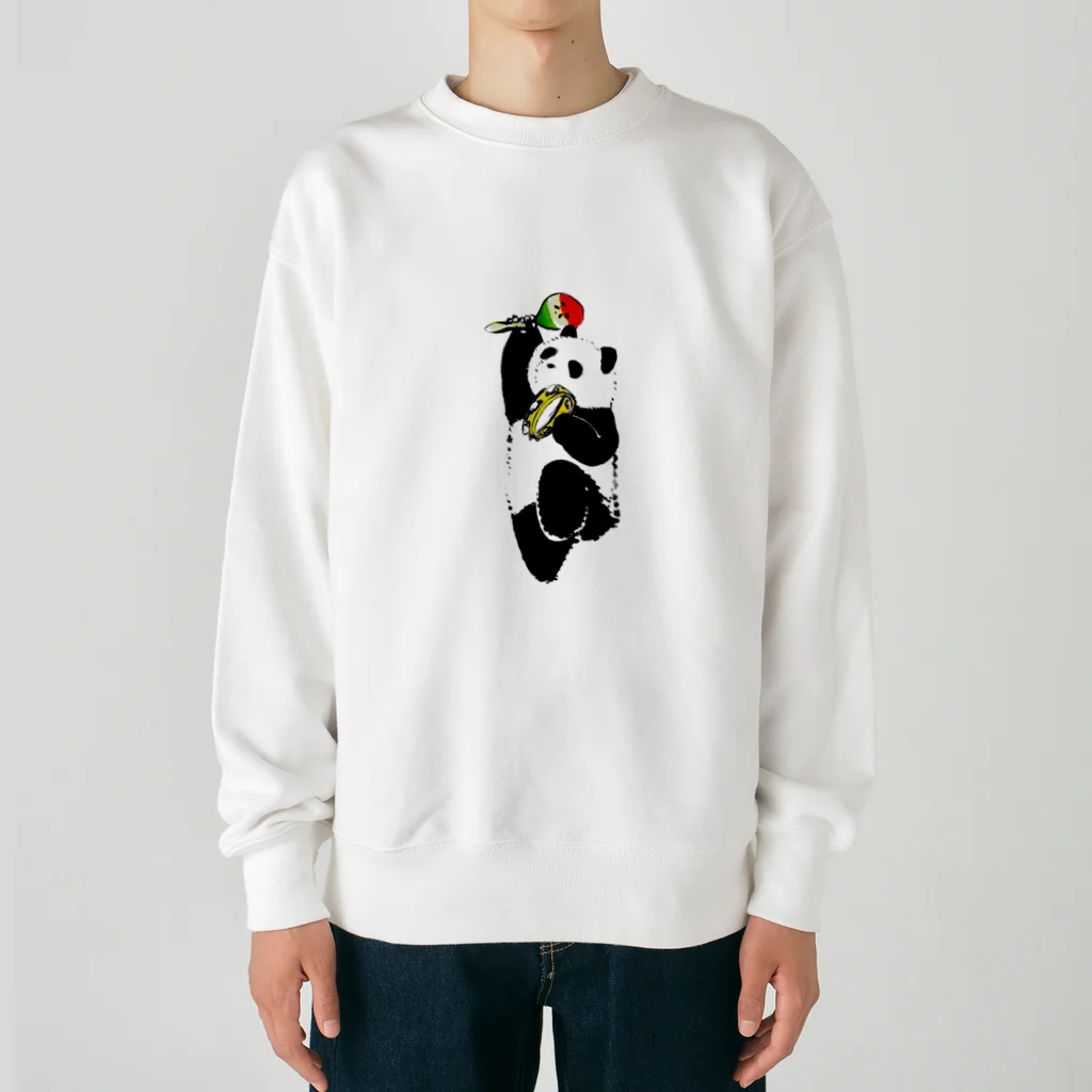 パンダさんの日常のPARTY TIME パンダ Heavyweight Crew Neck Sweatshirt