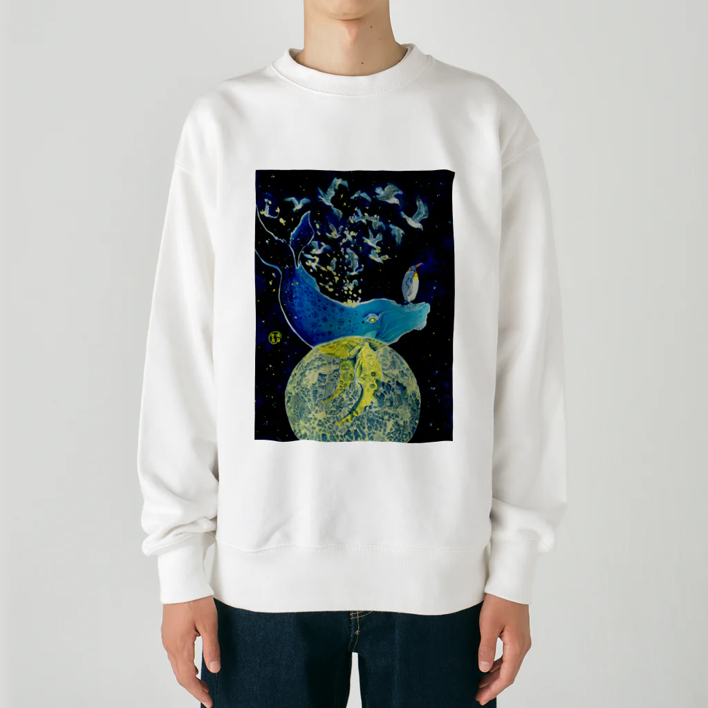 満月雫月(御伽噺蒐集館)の『星月夜に染まる』 Heavyweight Crew Neck Sweatshirt
