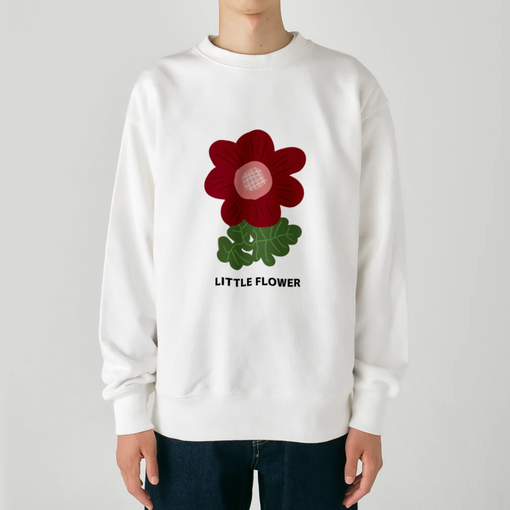 4_seasonのLITTLE FLOWER(RED) Heavyweight Crew Neck Sweatshirt