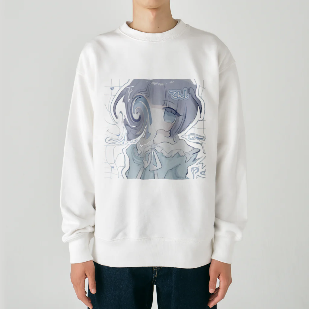 あくむ病院のてんしの呼び声 Heavyweight Crew Neck Sweatshirt