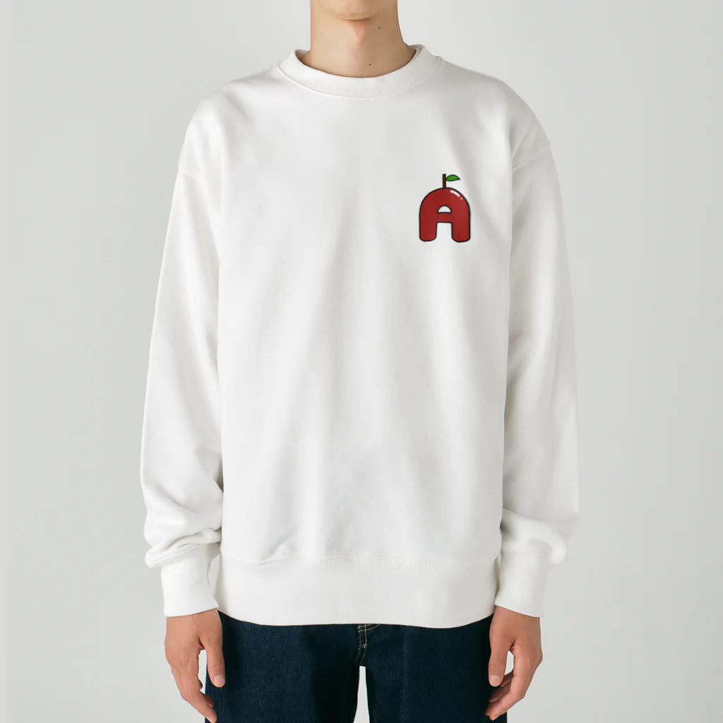 行間覗き見ちゃんのApple！！！ Heavyweight Crew Neck Sweatshirt