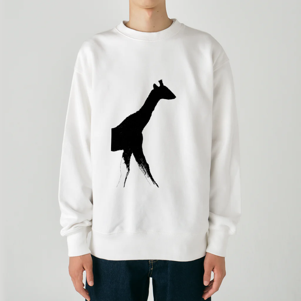 tomorebiのSunlight Giraffe Heavyweight Crew Neck Sweatshirt