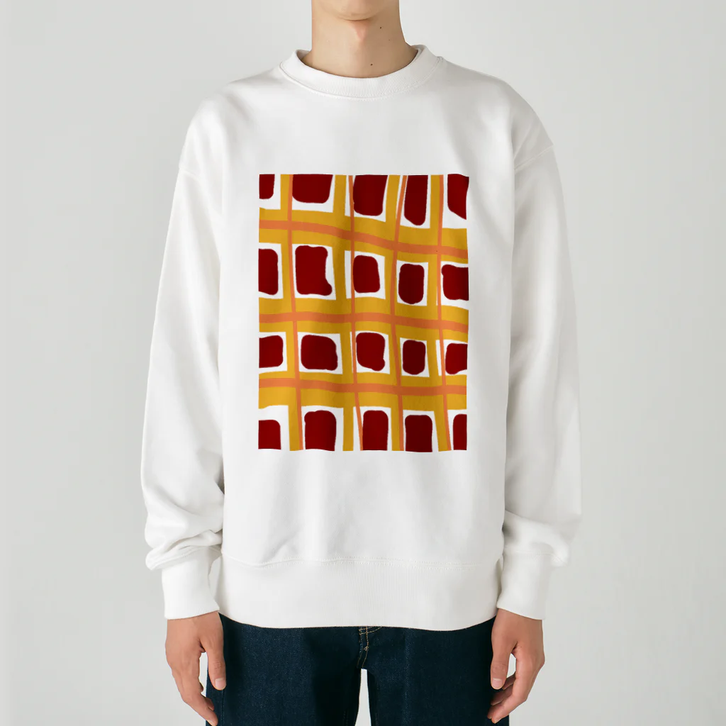 うにぽっぷこーんのゆるゆるちぇっく Heavyweight Crew Neck Sweatshirt