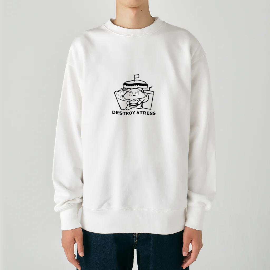 DESTROY STRESSのもぐもぐりす Heavyweight Crew Neck Sweatshirt