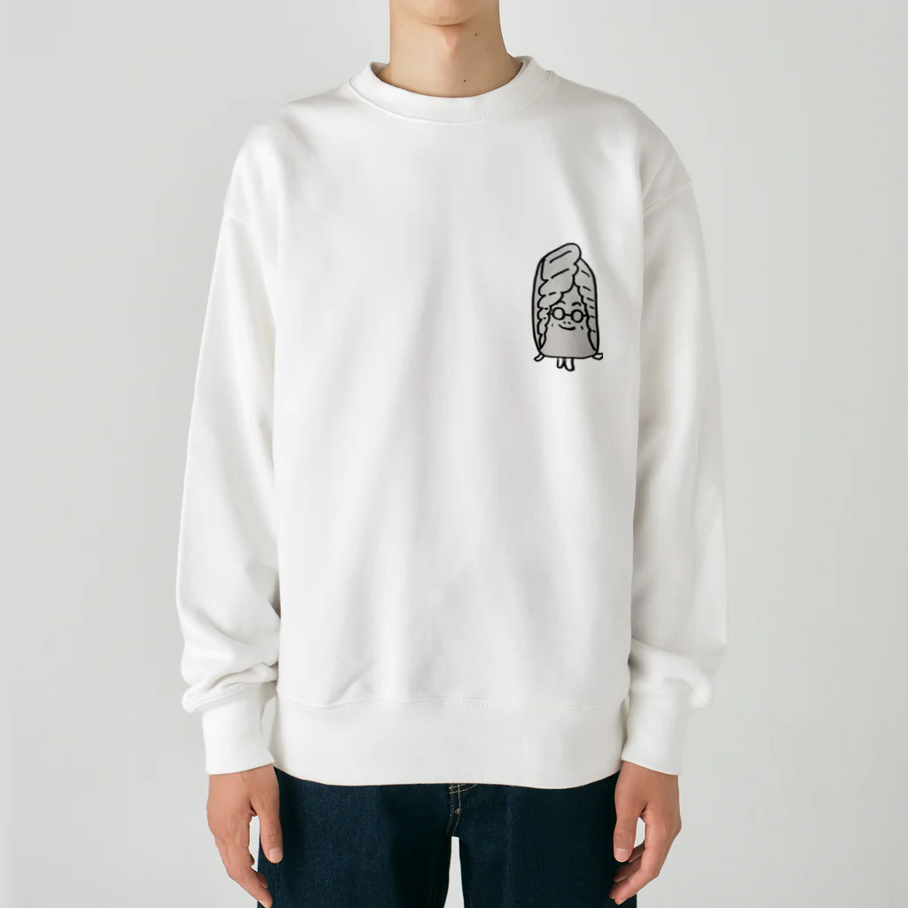 平文子@淡路島#農家の雑談カードNo.021のブロ雅さんの平白菜 Heavyweight Crew Neck Sweatshirt