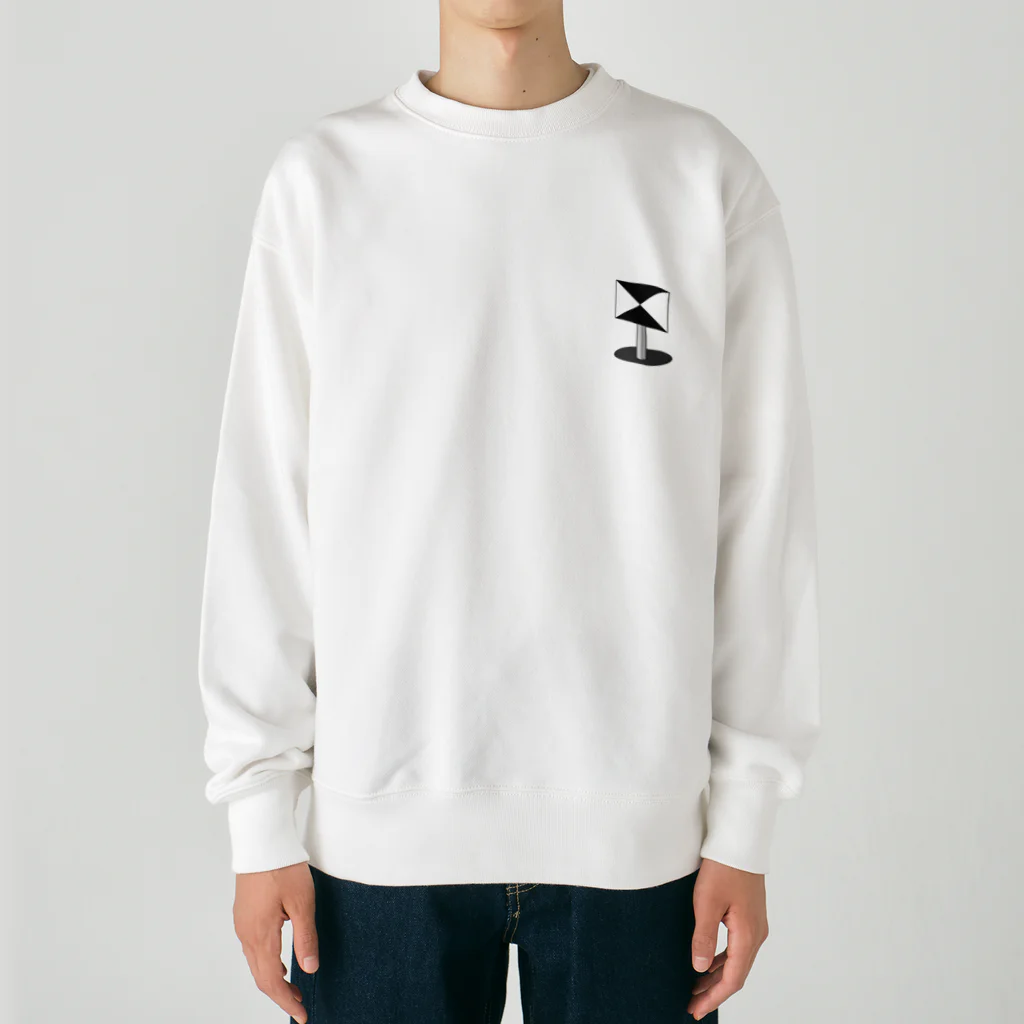 Rail Square の【鉄道標識シリーズ】速度制限解除(立体) Heavyweight Crew Neck Sweatshirt