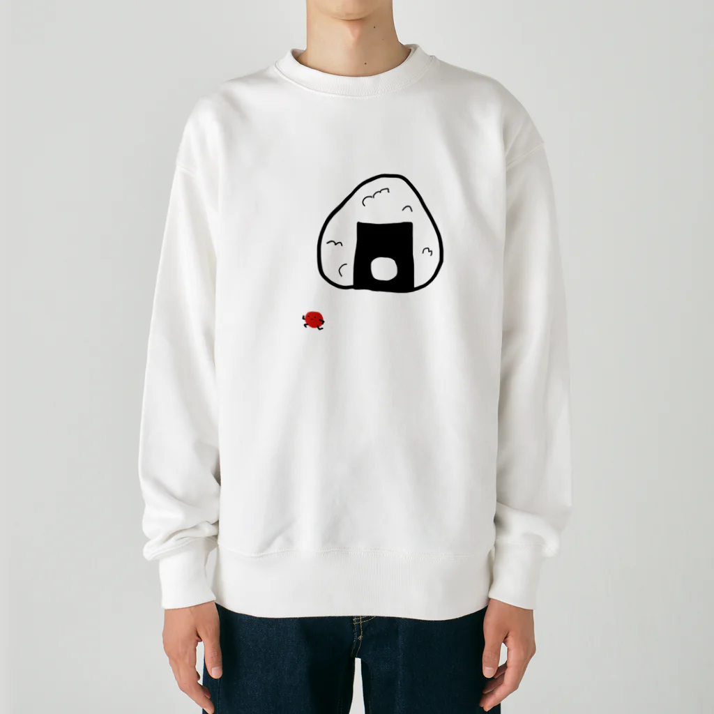 ぷにSHOPの梅干し君脱走 Heavyweight Crew Neck Sweatshirt