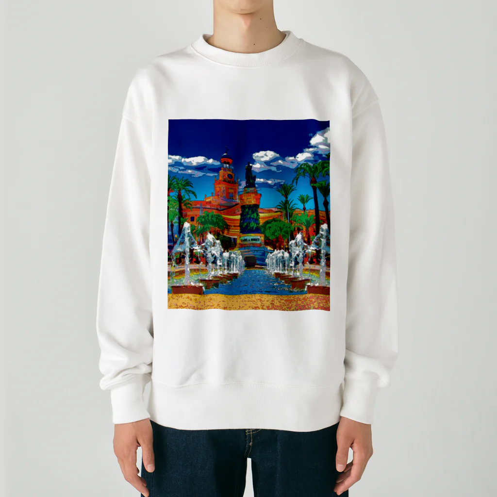 GALLERY misutawoのスペイン カディスのサン・ファン・デ・ディオス広場 Heavyweight Crew Neck Sweatshirt