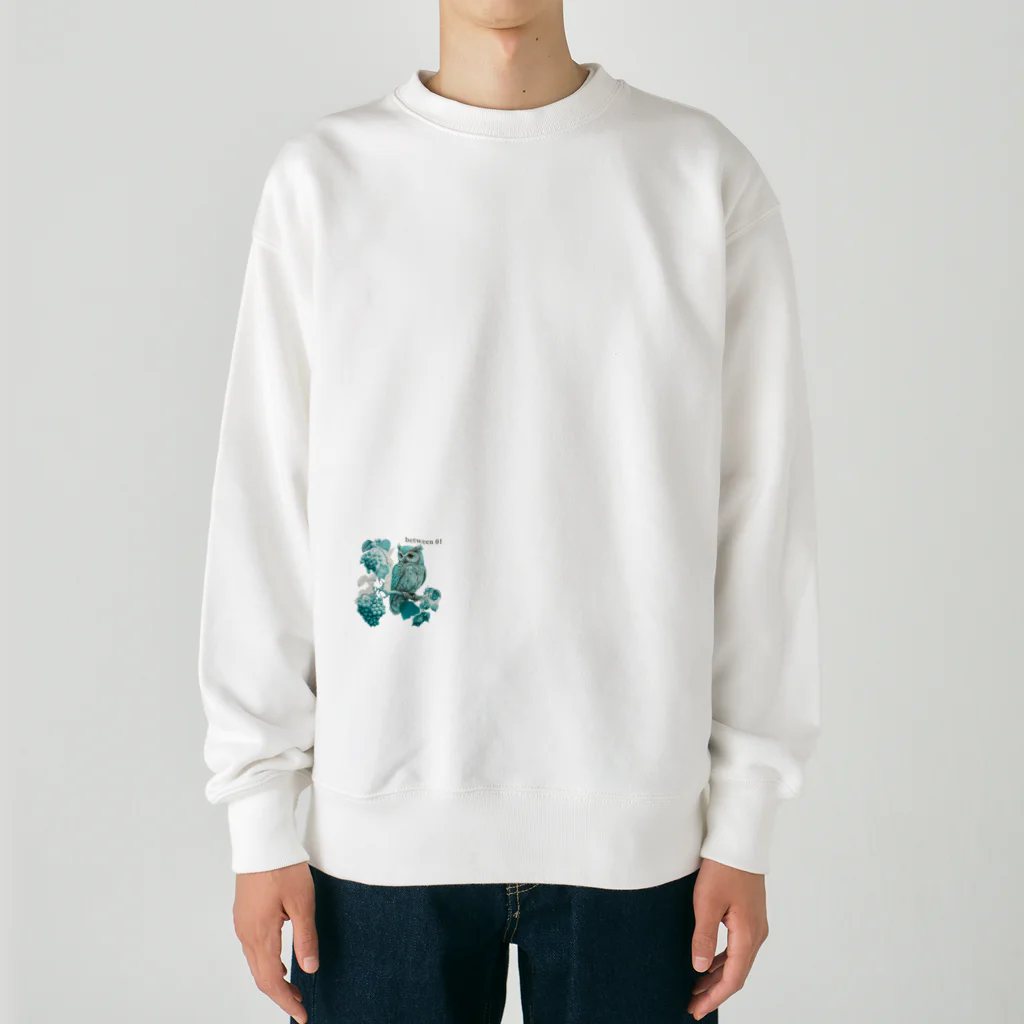 between 01のミネルヴァの梟 Heavyweight Crew Neck Sweatshirt