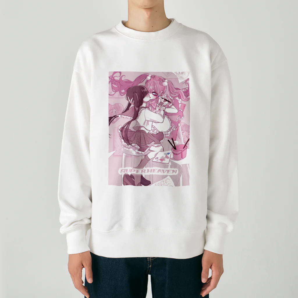 ねるねやさんのSUPER HEAVEN Heavyweight Crew Neck Sweatshirt