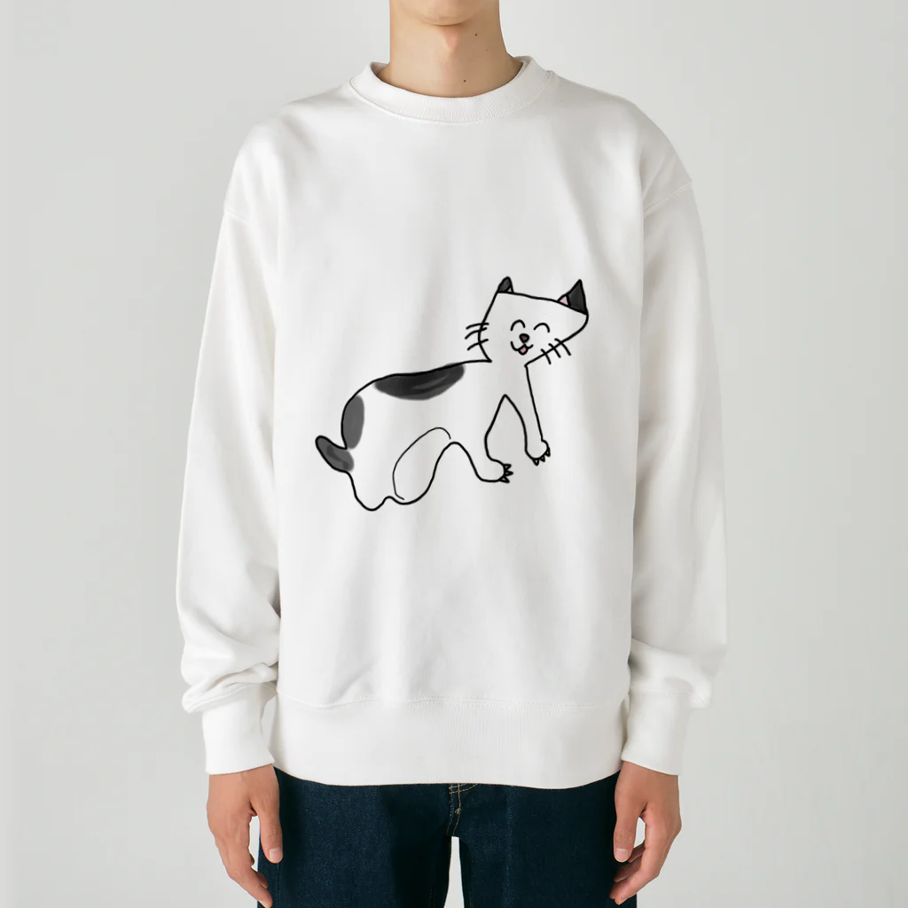 snsnpiのねこのいっちゃん Heavyweight Crew Neck Sweatshirt