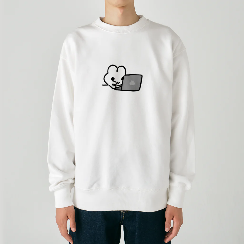 やさうさちゃんのたのしい仕事 Heavyweight Crew Neck Sweatshirt