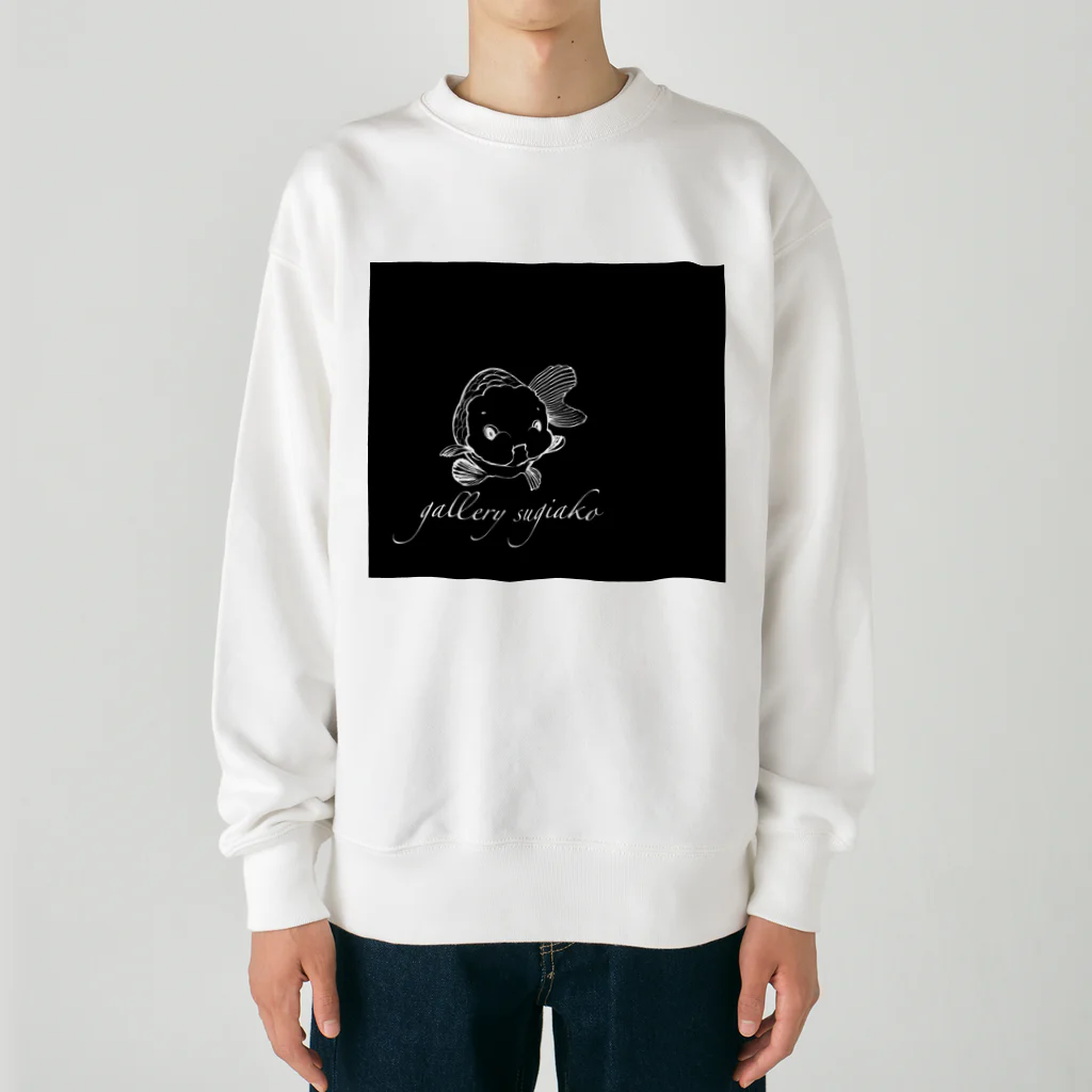 sugiakoのすぎあこのロゴ黒 Heavyweight Crew Neck Sweatshirt