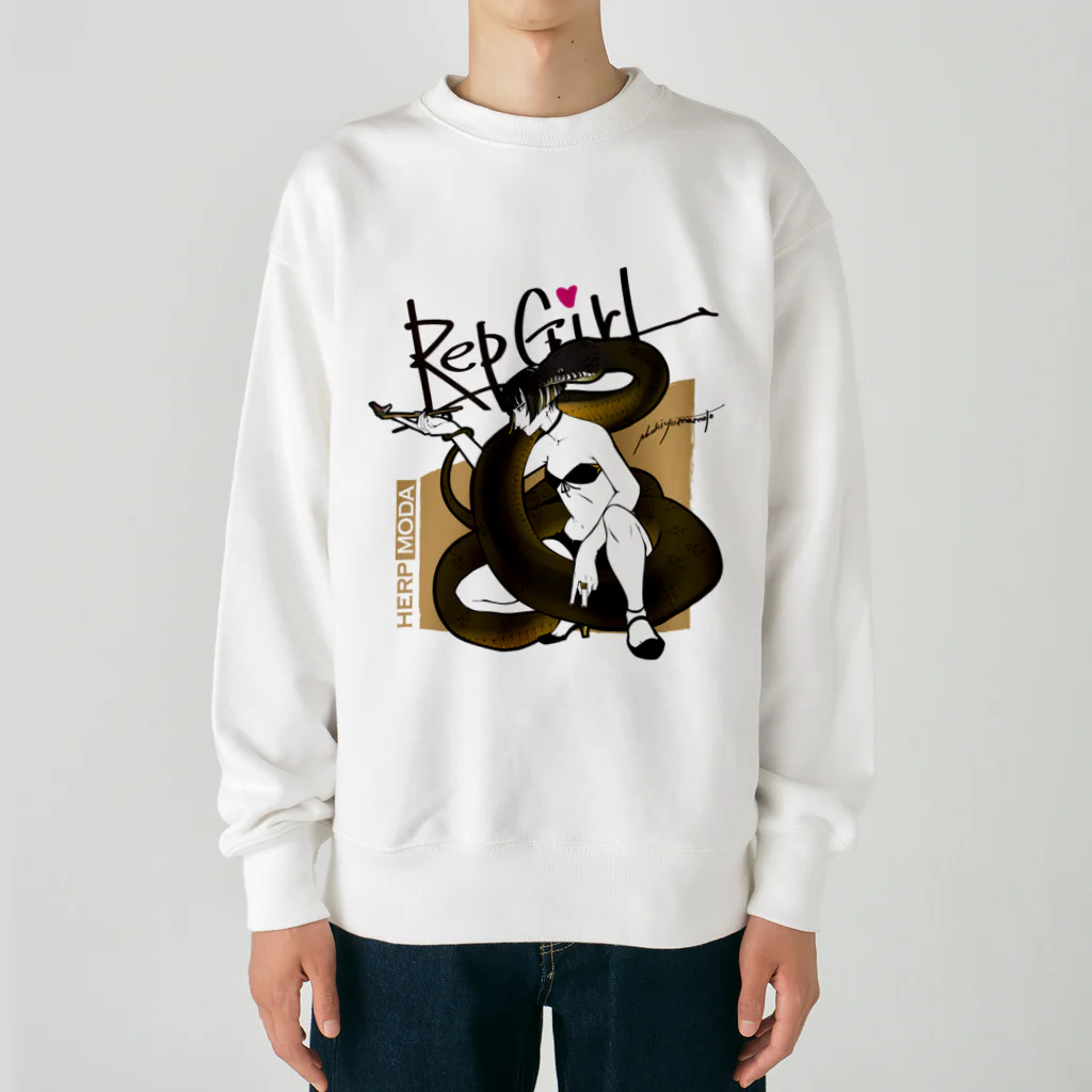 HERP MODA by ヤマモトナオキのRepGirl/アルバーティスパイソン Heavyweight Crew Neck Sweatshirt