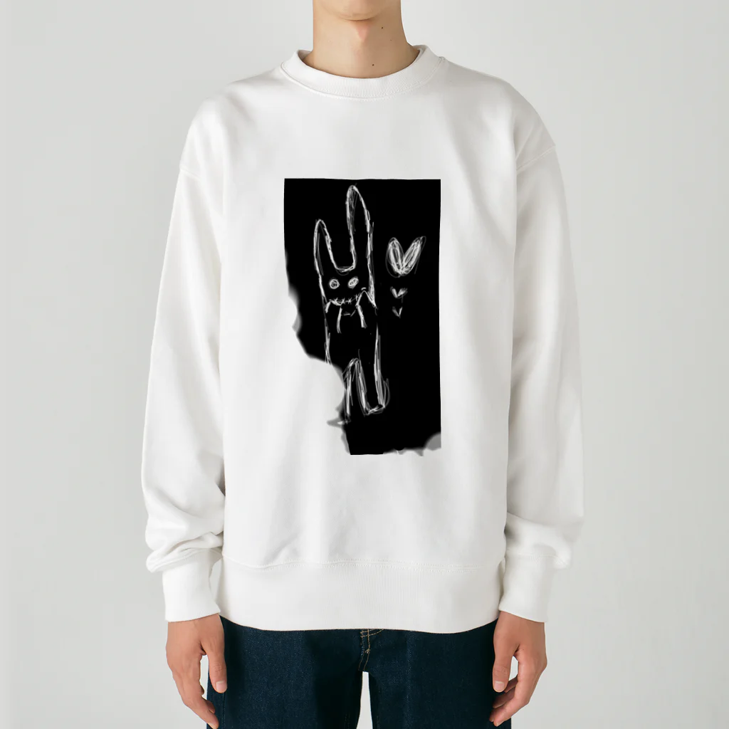 夢先案内人らびっとくんのらぶらびっとくん Heavyweight Crew Neck Sweatshirt