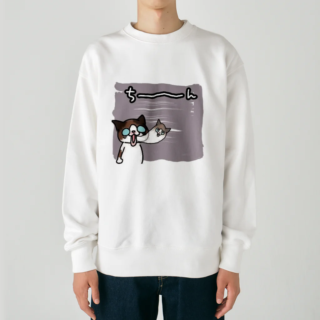 ちびと歩けばの魂とちびちゃん Heavyweight Crew Neck Sweatshirt