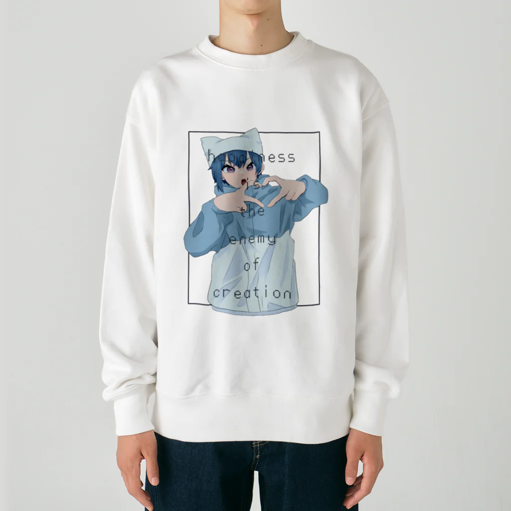 天使の輪の幸福は創造の敵 Heavyweight Crew Neck Sweatshirt