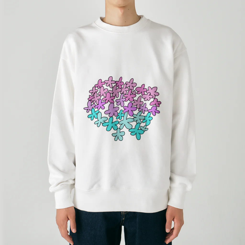 差替洋装店の長女さんの花畑 Heavyweight Crew Neck Sweatshirt