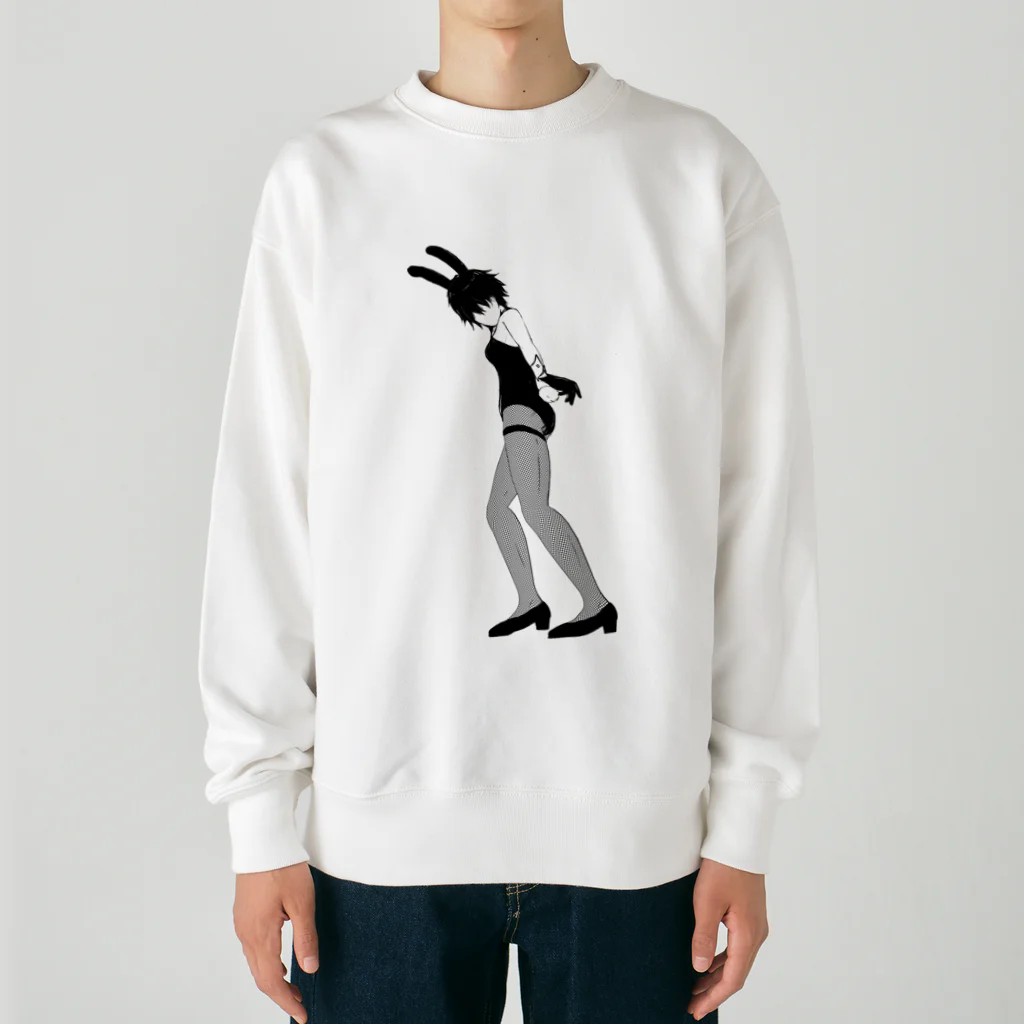 富羽彩絵の兎年　バニー網タイツ　ストッキング脚足フェチ　sm　Fishnet tights Heavyweight Crew Neck Sweatshirt