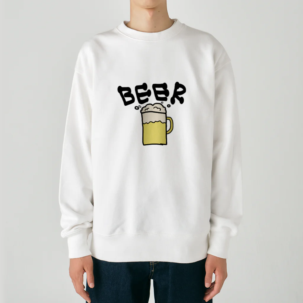 putikoのビール好きだよ！ Heavyweight Crew Neck Sweatshirt