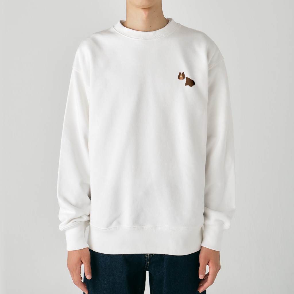 Kotetsu diary(SUZURI店)のゆるゆるシェルティ Heavyweight Crew Neck Sweatshirt