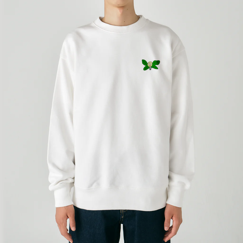 しめじの電球ちょうちょ Heavyweight Crew Neck Sweatshirt