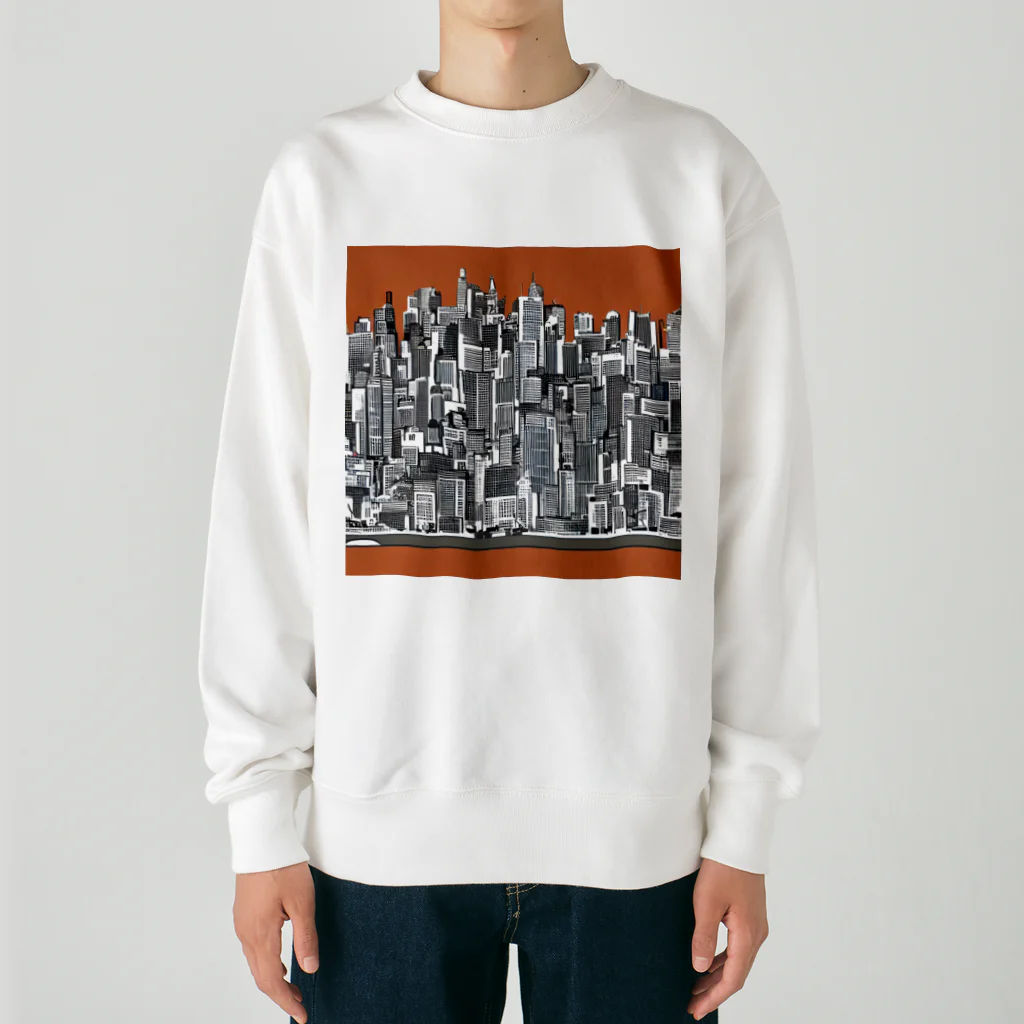 TokyoFridayNightの大都会の影2 Heavyweight Crew Neck Sweatshirt