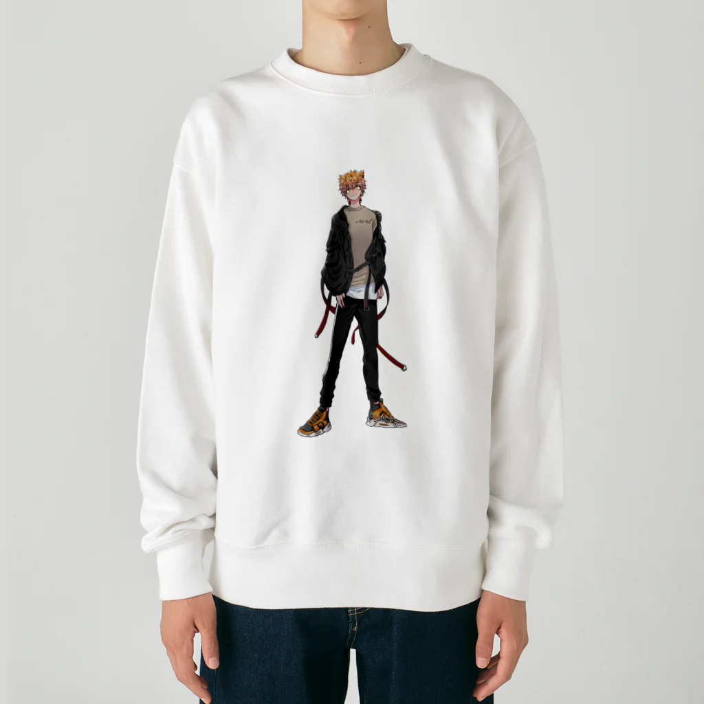 cAttAilの小虎(全身) Heavyweight Crew Neck Sweatshirt