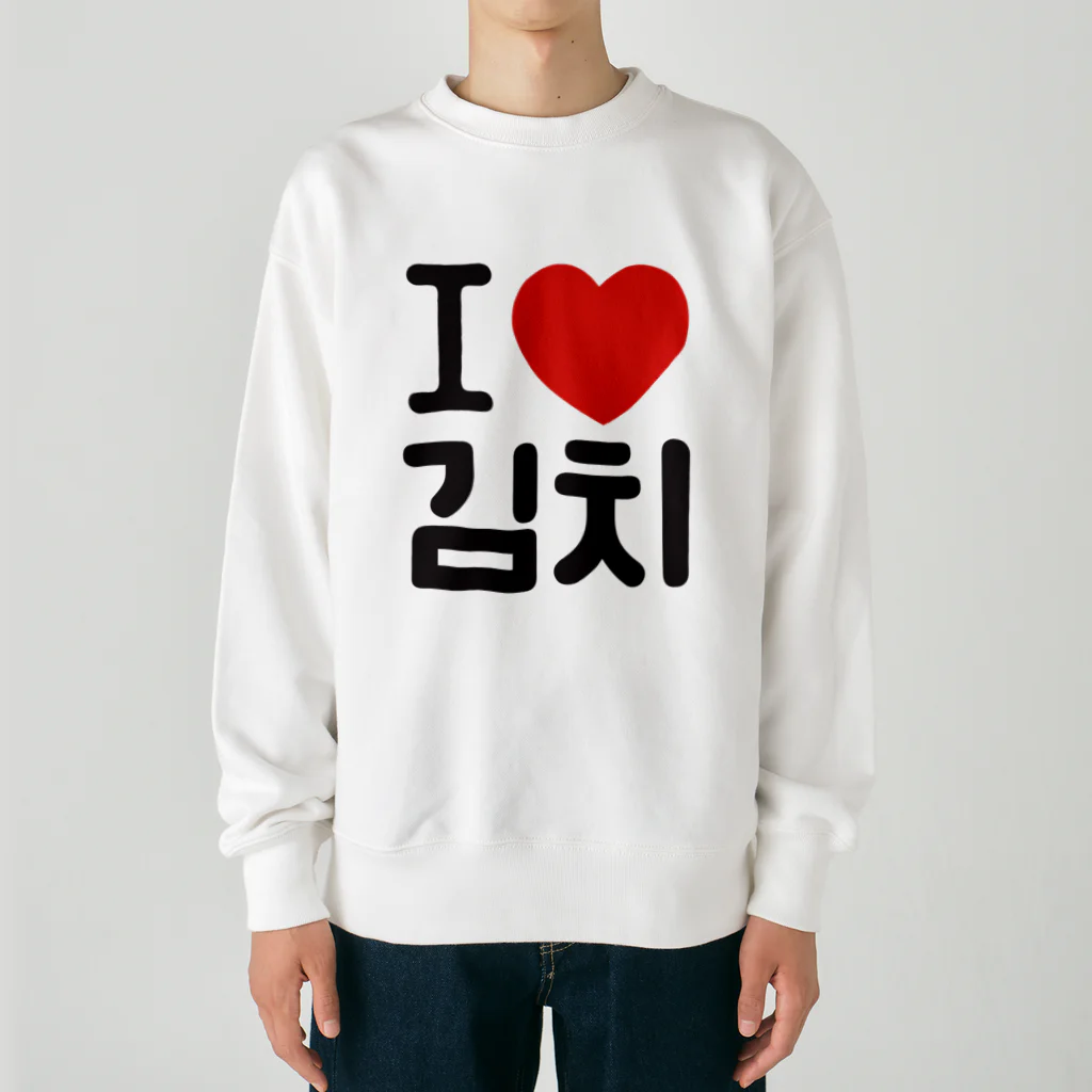 한글팝-ハングルポップ-HANGEUL POP-の김치-キムチ- Heavyweight Crew Neck Sweatshirt