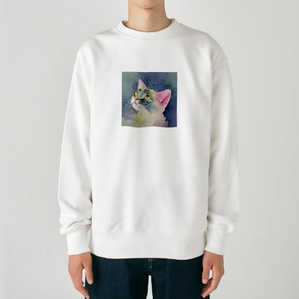 broccoli-のcat1 Heavyweight Crew Neck Sweatshirt