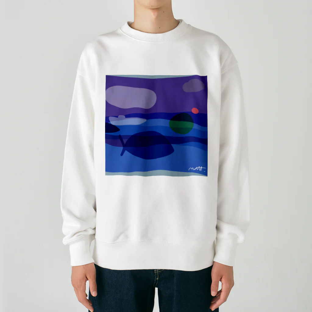 tidepoolのベイトボールとツナdesign Heavyweight Crew Neck Sweatshirt