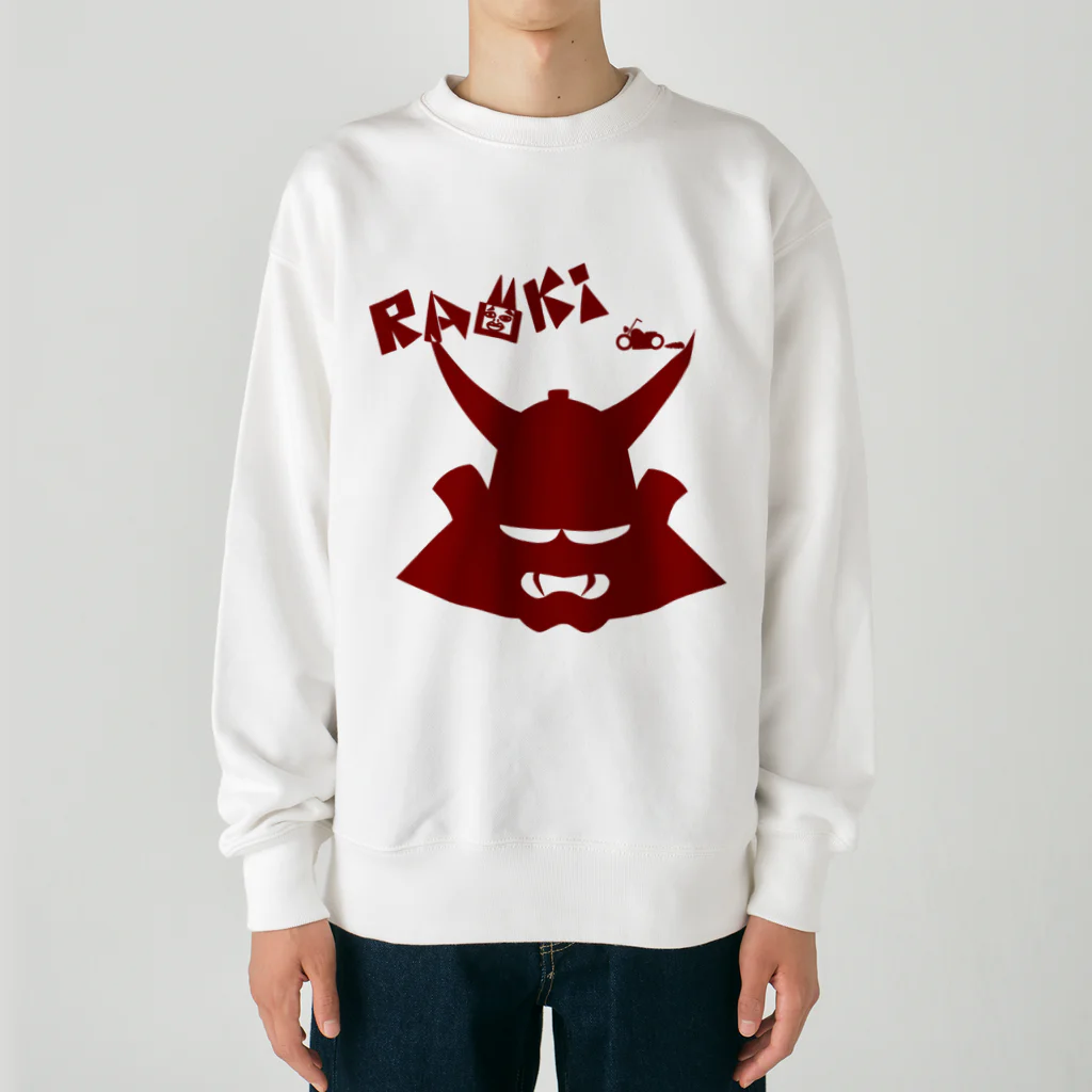 RAMUKiのRAMUKi兜（darkred） Heavyweight Crew Neck Sweatshirt