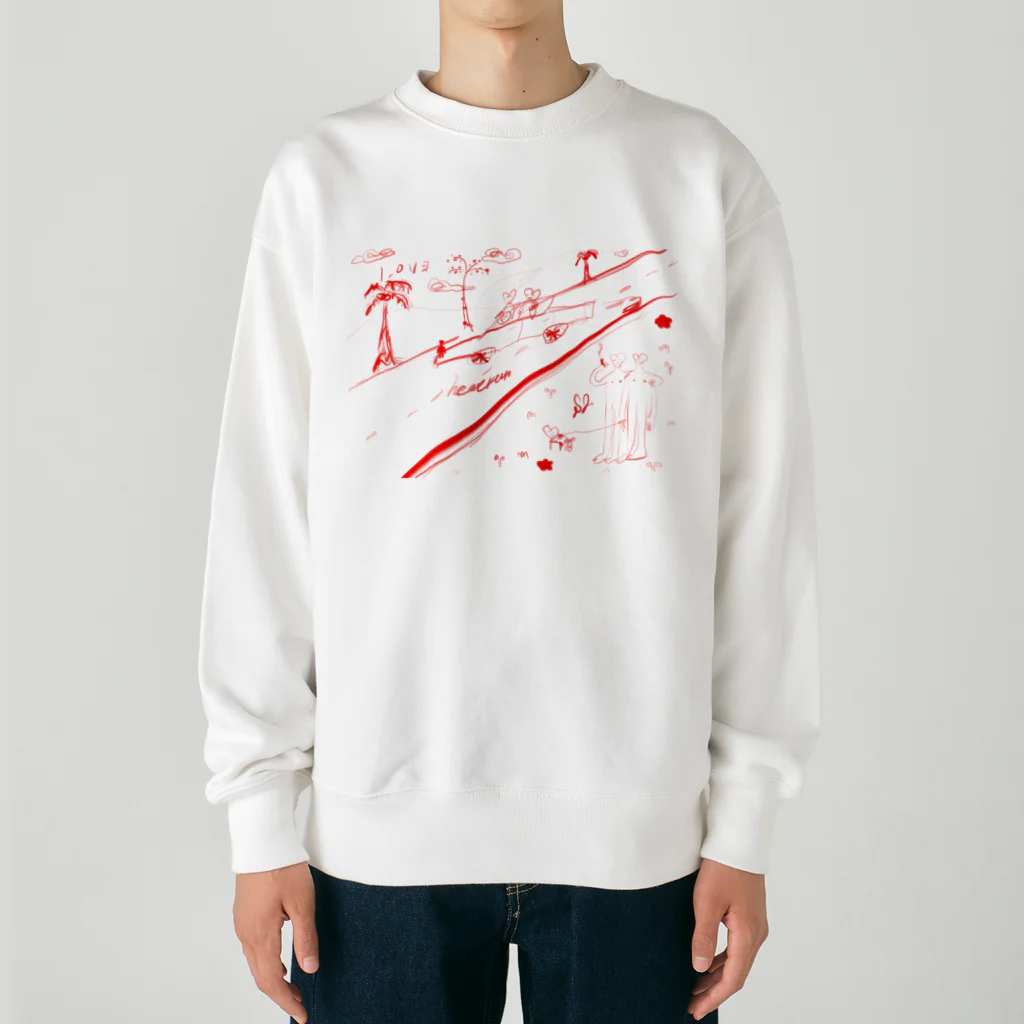 S2kun ハートくん SHOPのハートくんlife Heavyweight Crew Neck Sweatshirt