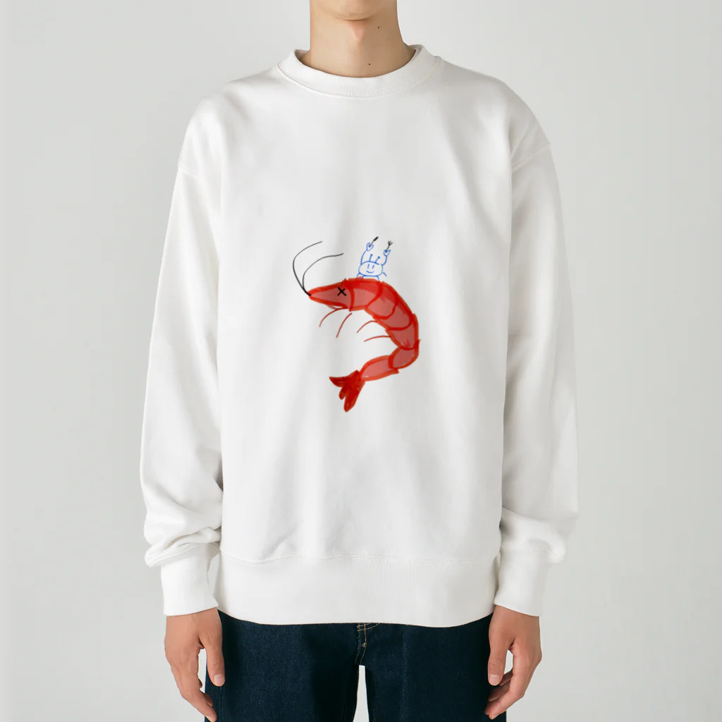 たのしみたろうのかにくんのお昼ご飯 Heavyweight Crew Neck Sweatshirt