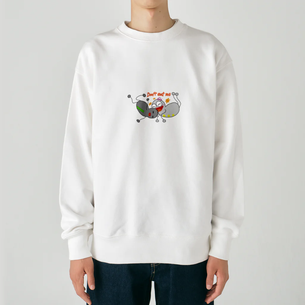 Adorable Ghosts (かわいいオバケ)👻のかわいいオバケ（しぃ&ヴィー）Don’t eat me Heavyweight Crew Neck Sweatshirt