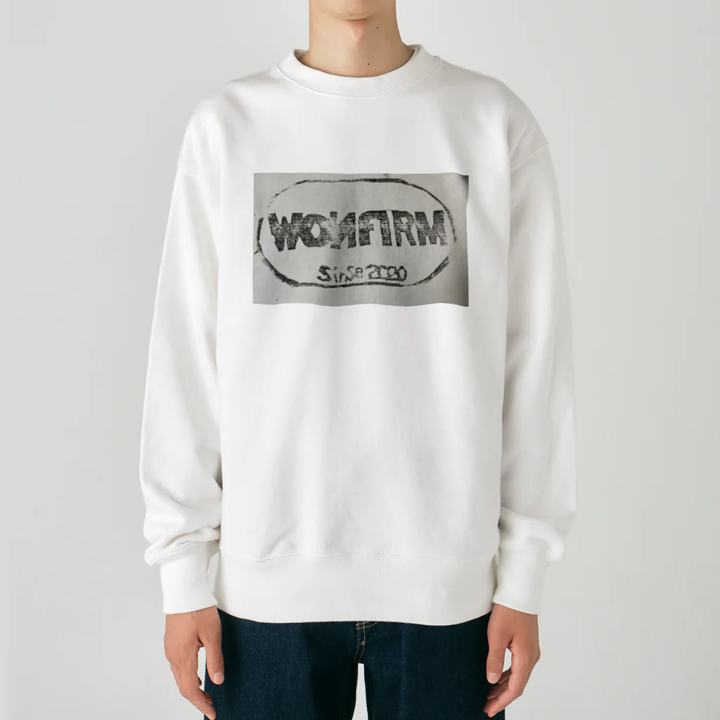 きしもとをんのうぉんしょうかい ロゴ Heavyweight Crew Neck Sweatshirt